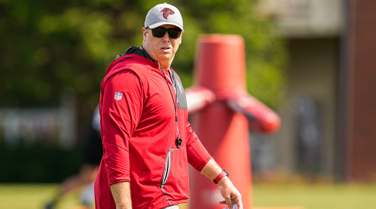 Arthur Smith at Falcons camp